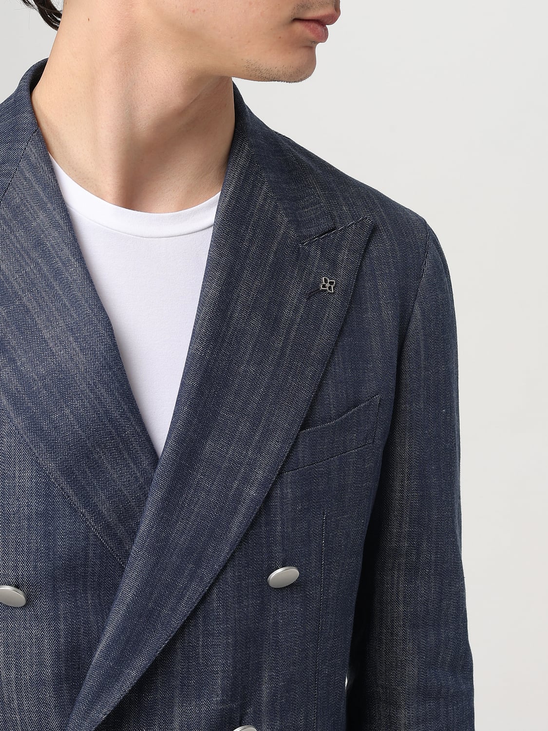TAGLIATORE BLAZER: Jacket men Tagliatore, Blue - Img 4