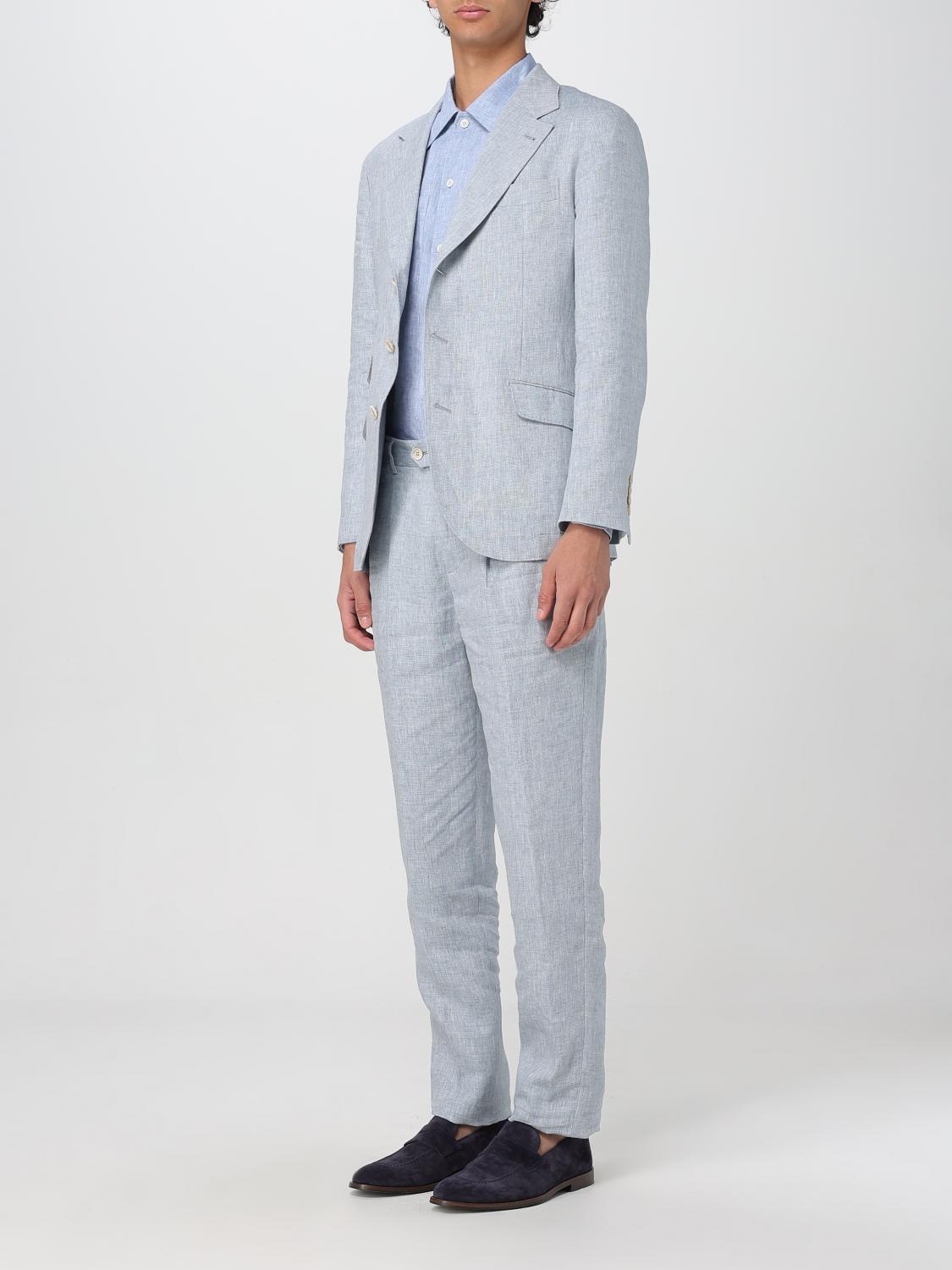 BRUNELLO CUCINELLI SUIT: Suit men Brunello Cucinelli, Grey - Img 4
