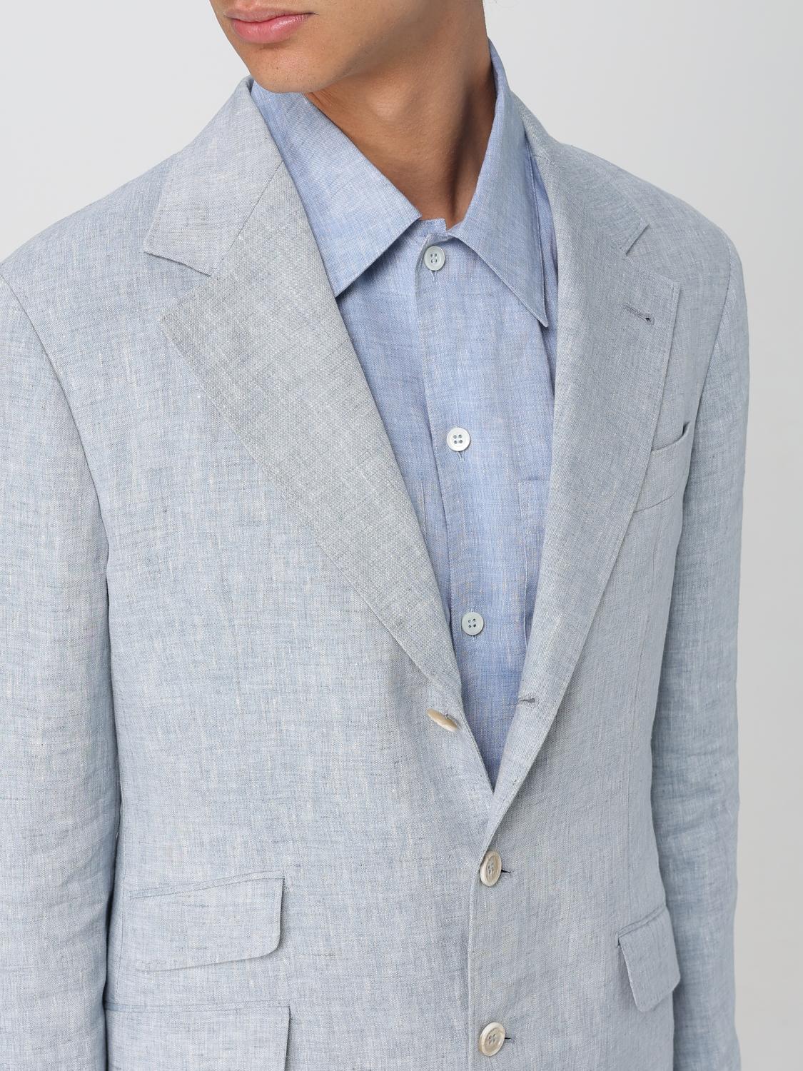 BRUNELLO CUCINELLI SUIT: Suit men Brunello Cucinelli, Grey - Img 5