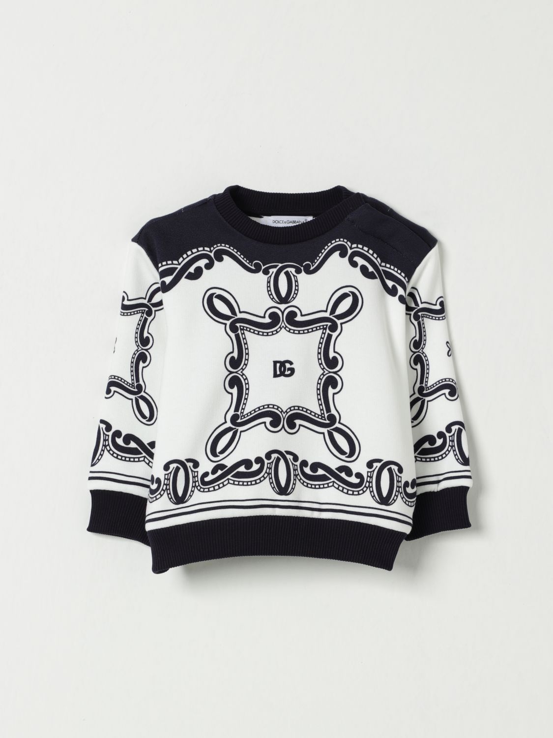 DOLCE & GABBANA SWEATER: Sweater kids Dolce & Gabbana, Blue - Img 1