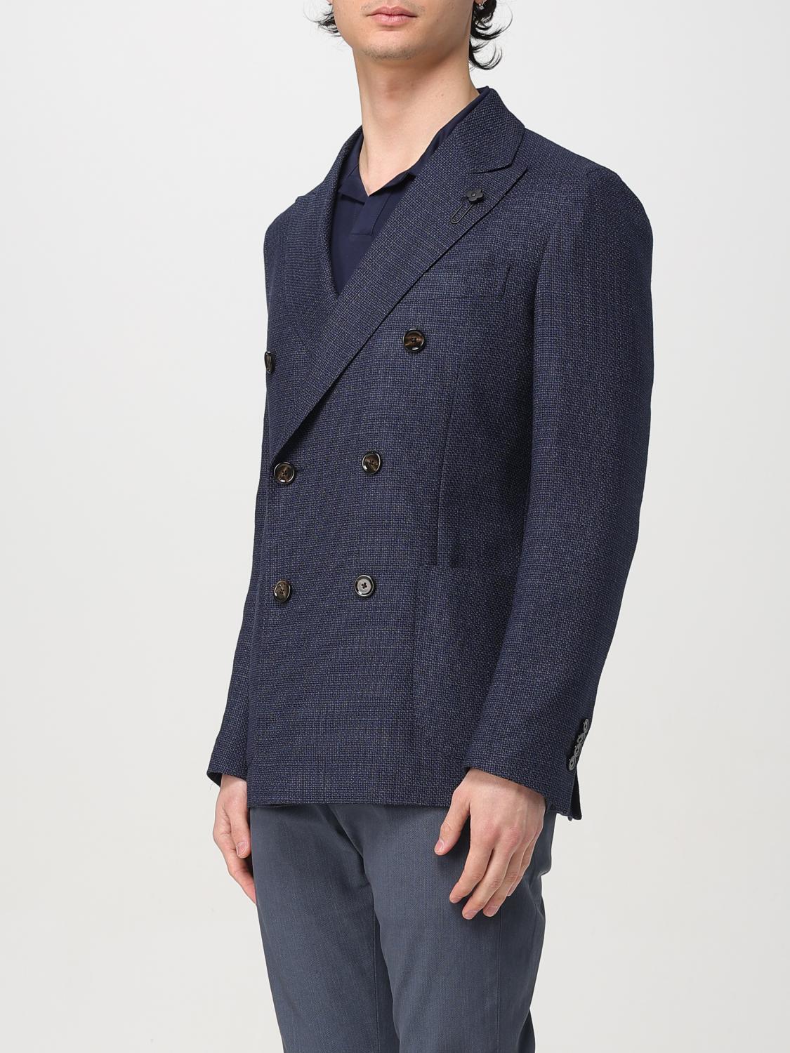 LARDINI BLAZER: Jacket men Lardini, Blue - Img 3