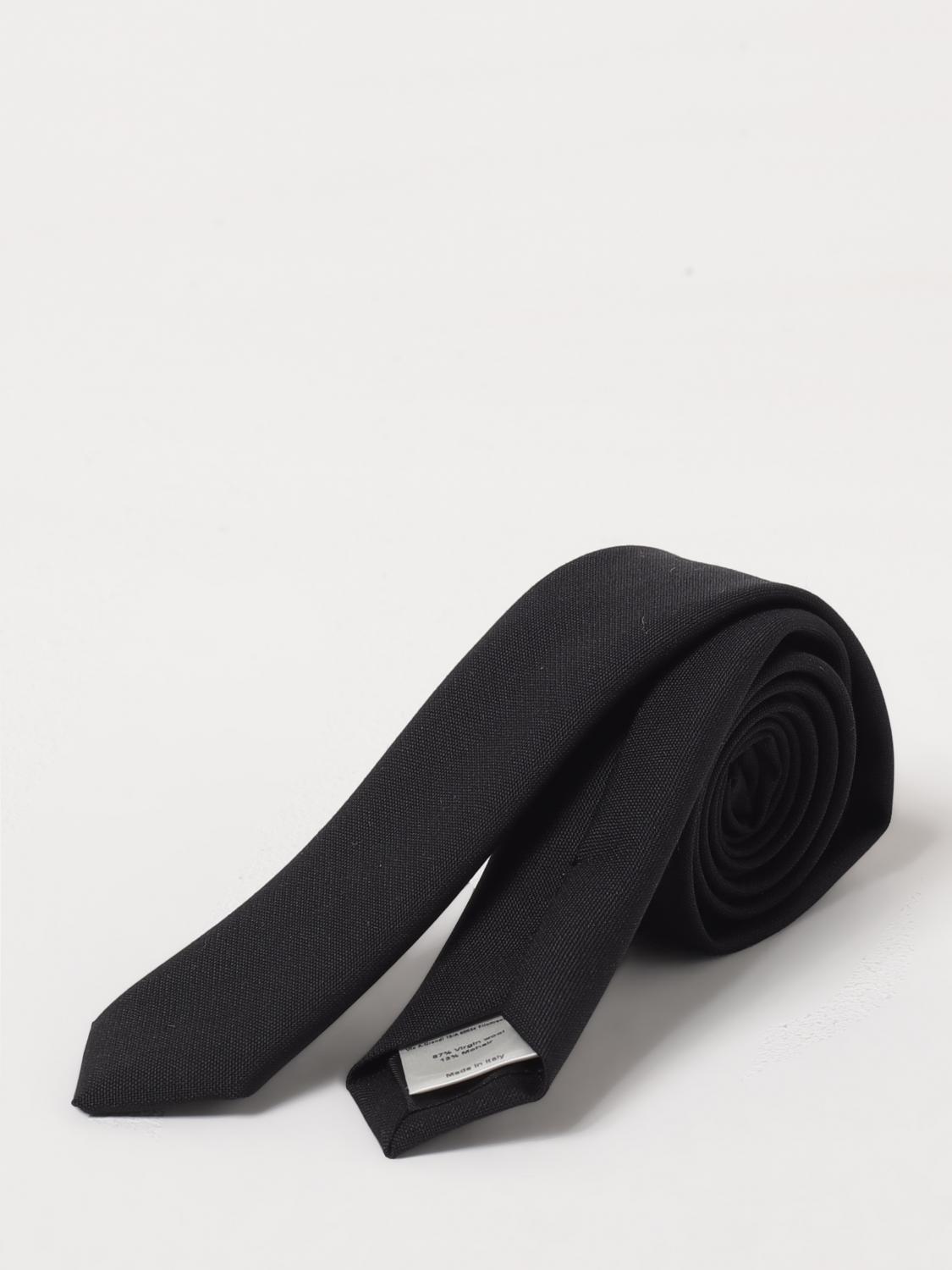 LARDINI CRAVATTA: Cravatta Lardini in lana vergine , Nero - Img 1