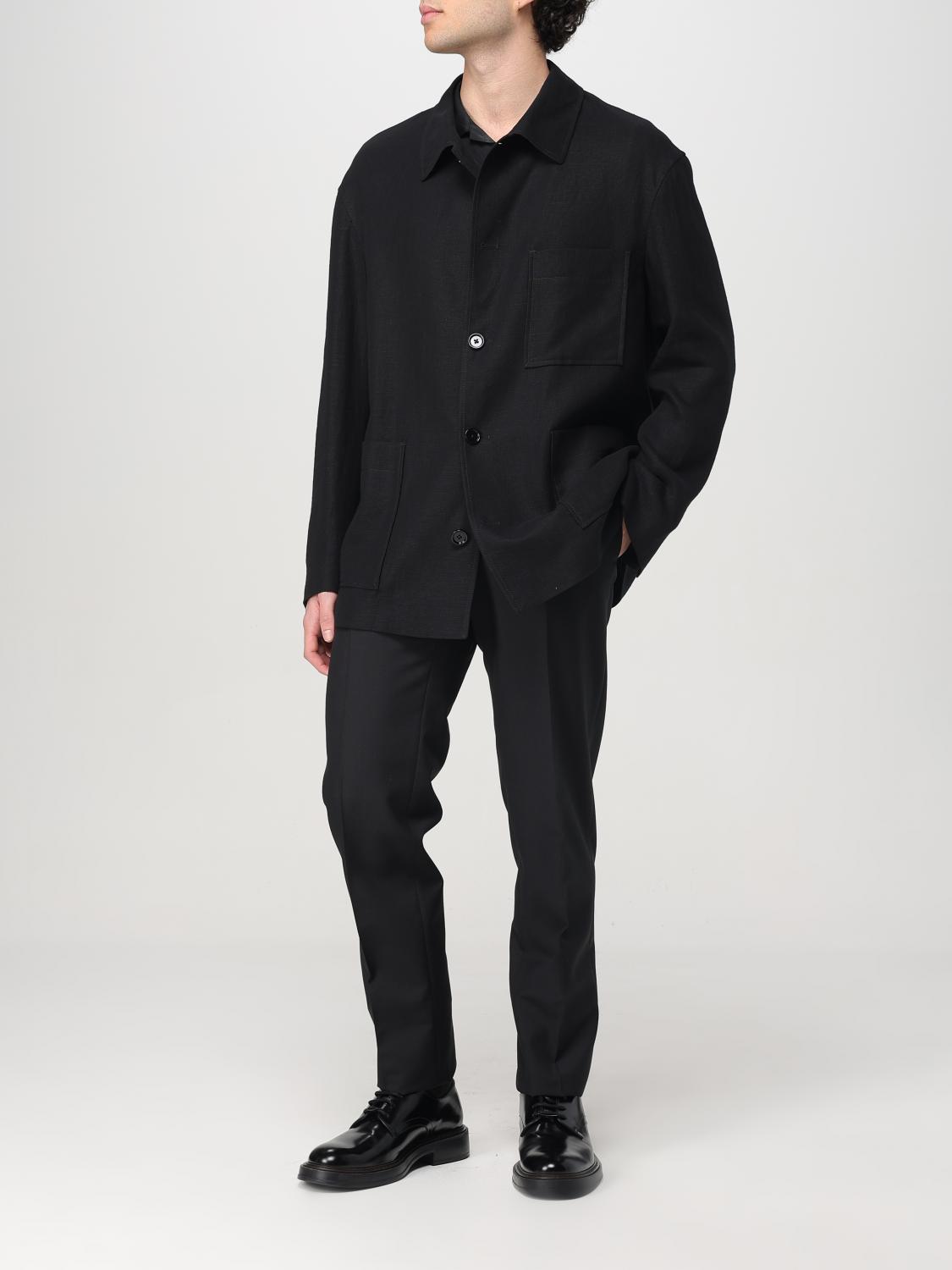 LARDINI 팬츠: 팬츠 남성 Lardini, 블랙 - Img 2