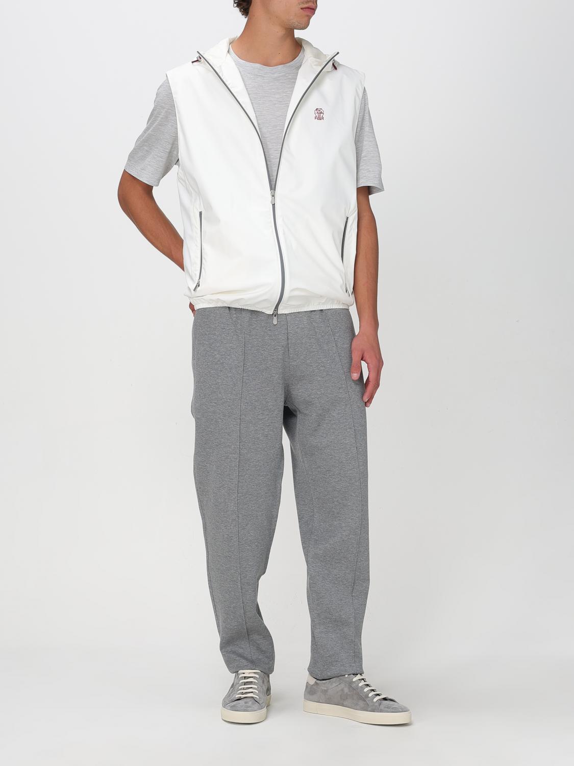 BRUNELLO CUCINELLI WAISTCOAT: Nylon Vest Brunello Cucinelli, White - Img 2