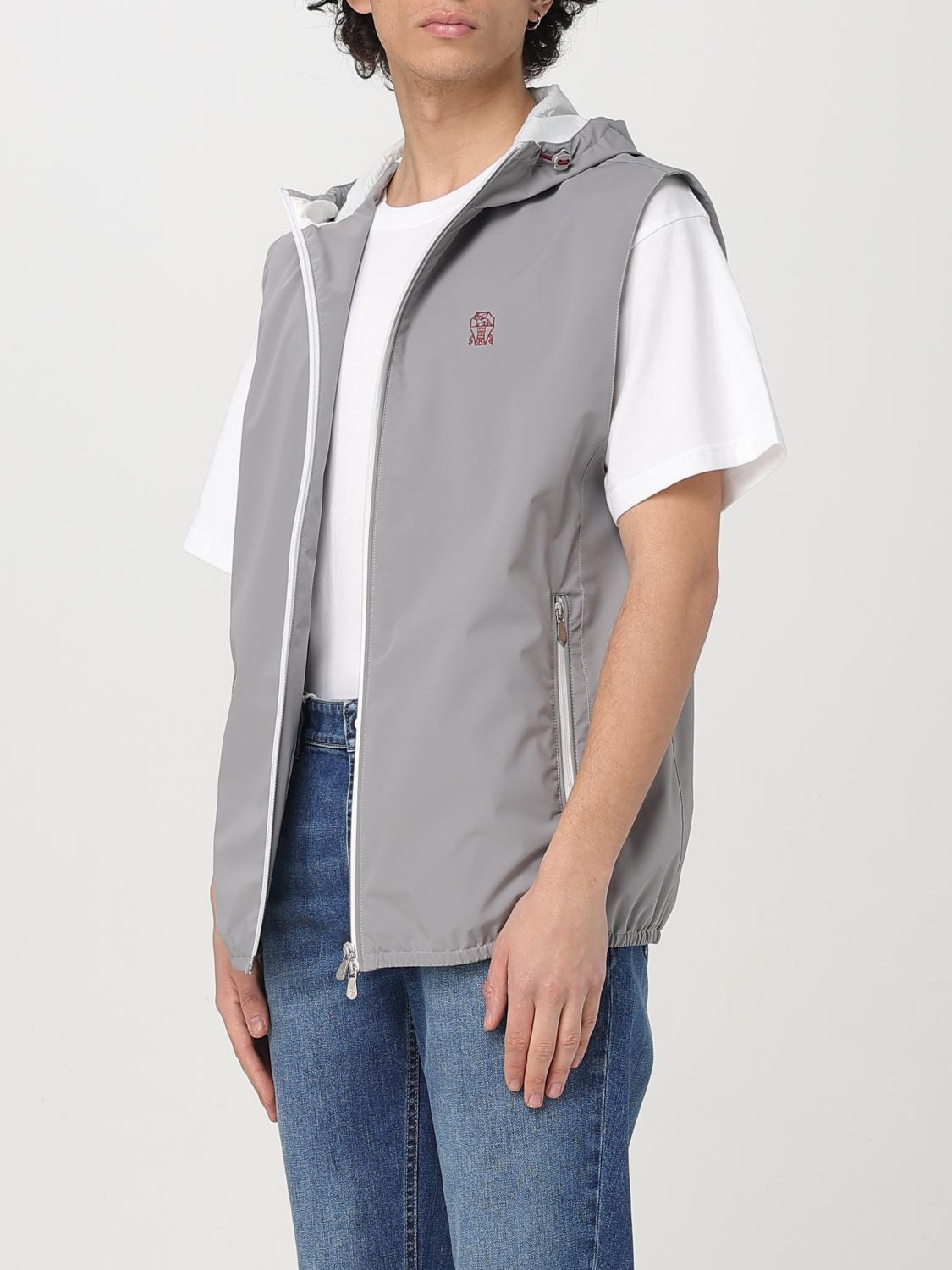 BRUNELLO CUCINELLI SUIT VEST: Nylon Vest Brunello Cucinelli, Grey - Img 4