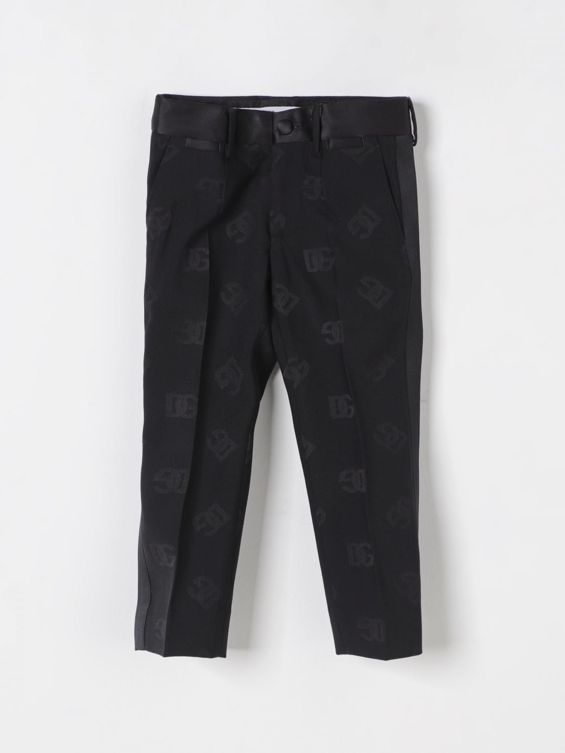 DOLCE & GABBANA PANTS: Pants kids Dolce & Gabbana, Black - Img 1