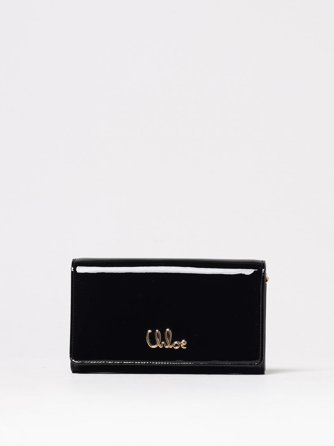 CHLOÉ BORSA MINI: Borsa a tracolla Iconic Flap Chloé, Nero - Img 1