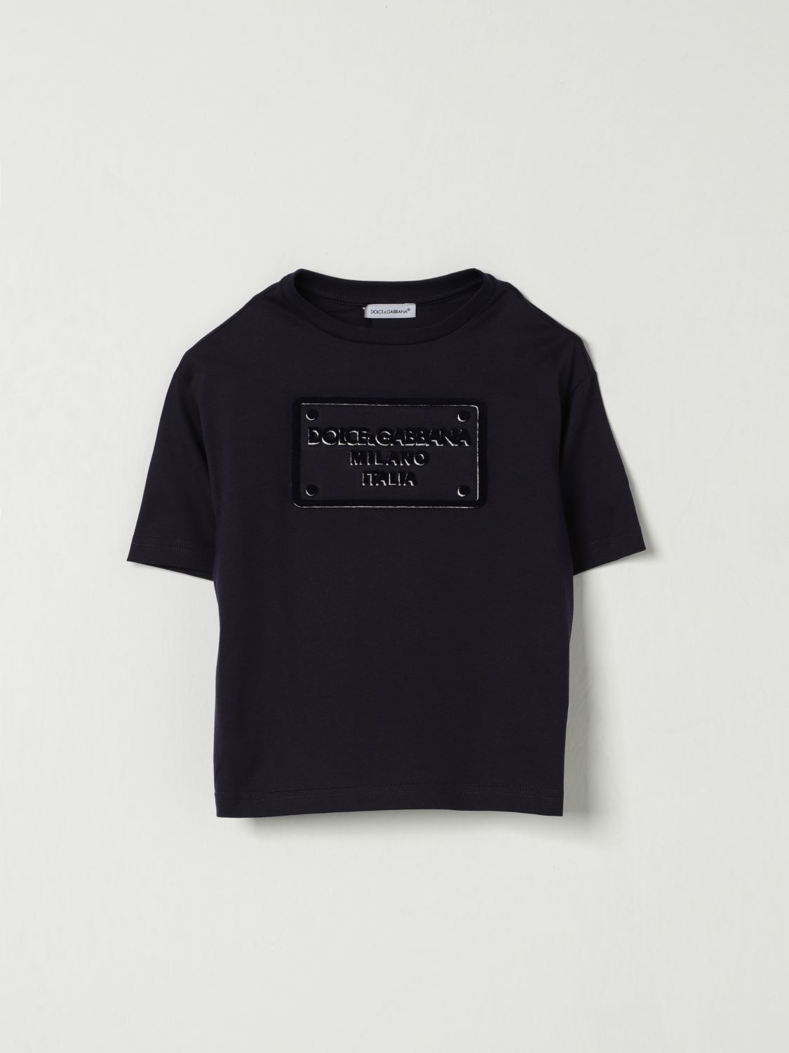 DOLCE & GABBANA T-SHIRT: T-shirt kids Dolce & Gabbana, Blue - Img 1