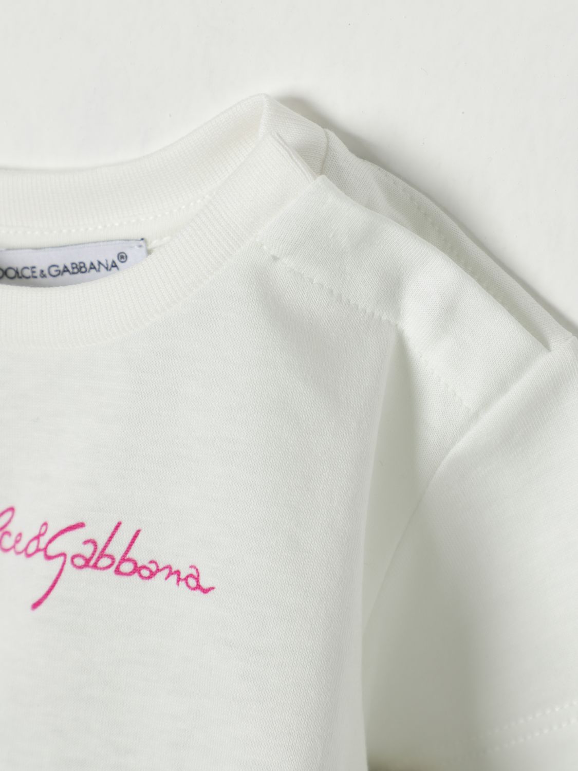 DOLCE & GABBANA T-SHIRT: T-shirt kids Dolce & Gabbana, Pink - Img 3