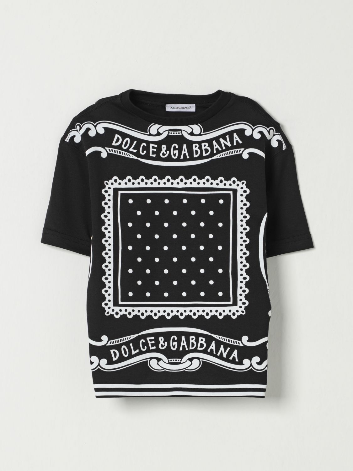 DOLCE & GABBANA 티셔츠: 티셔츠 남아 Dolce & Gabbana, 블랙 - Img 1