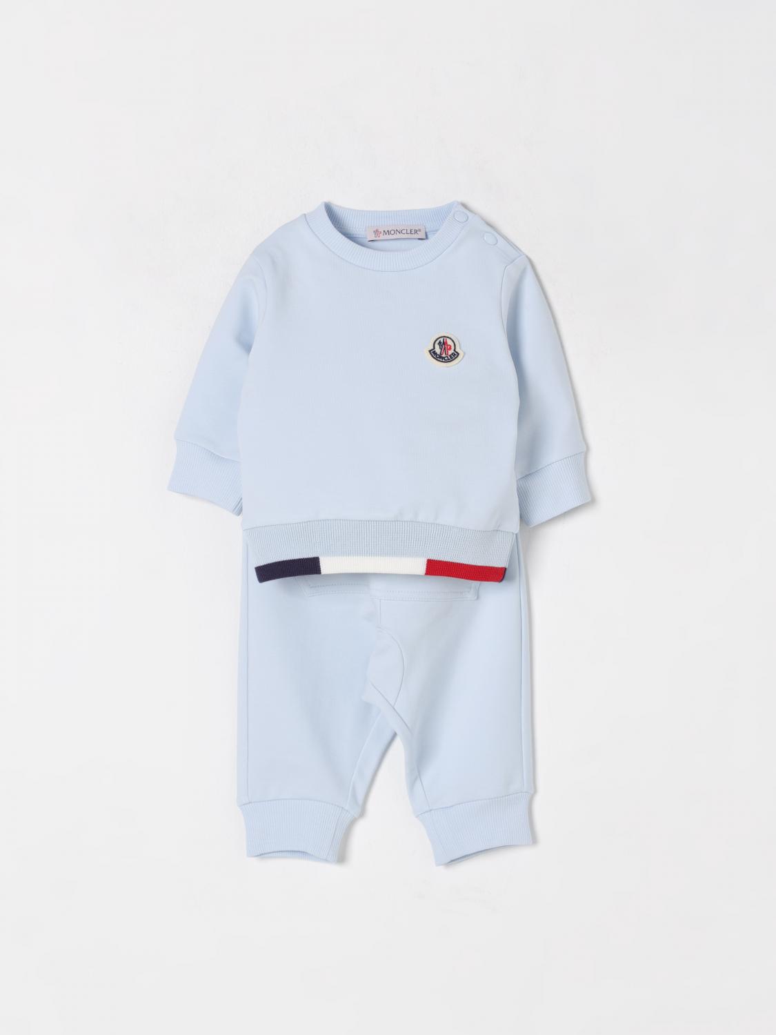 MONCLER ENSEMBLE: Robe enfant Moncler, Bleu - Img 1