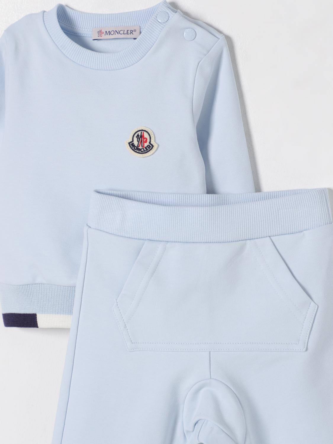 MONCLER ENSEMBLE: Robe enfant Moncler, Bleu - Img 3