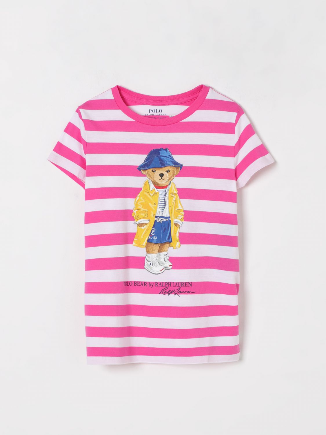 POLO RALPH LAUREN T-SHIRT: T-shirt kids Polo Ralph Lauren, Pink - Img 1