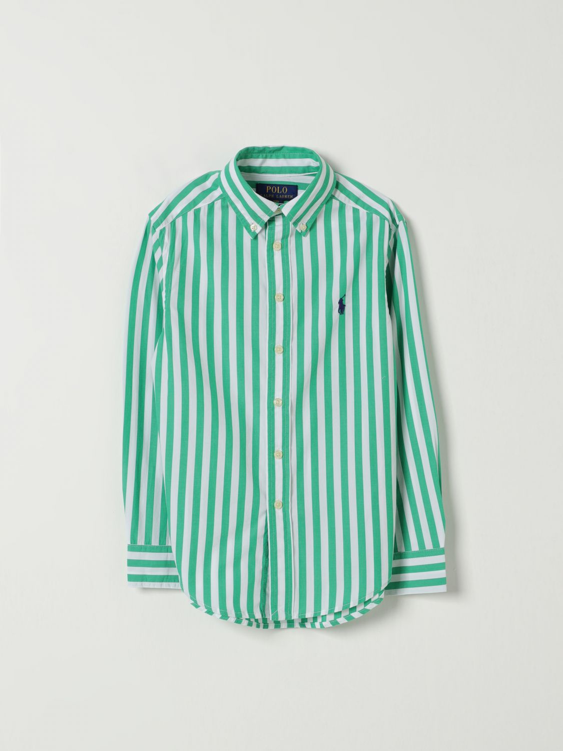 POLO RALPH LAUREN SHIRT: Shirt kids Polo Ralph Lauren, White - Img 1