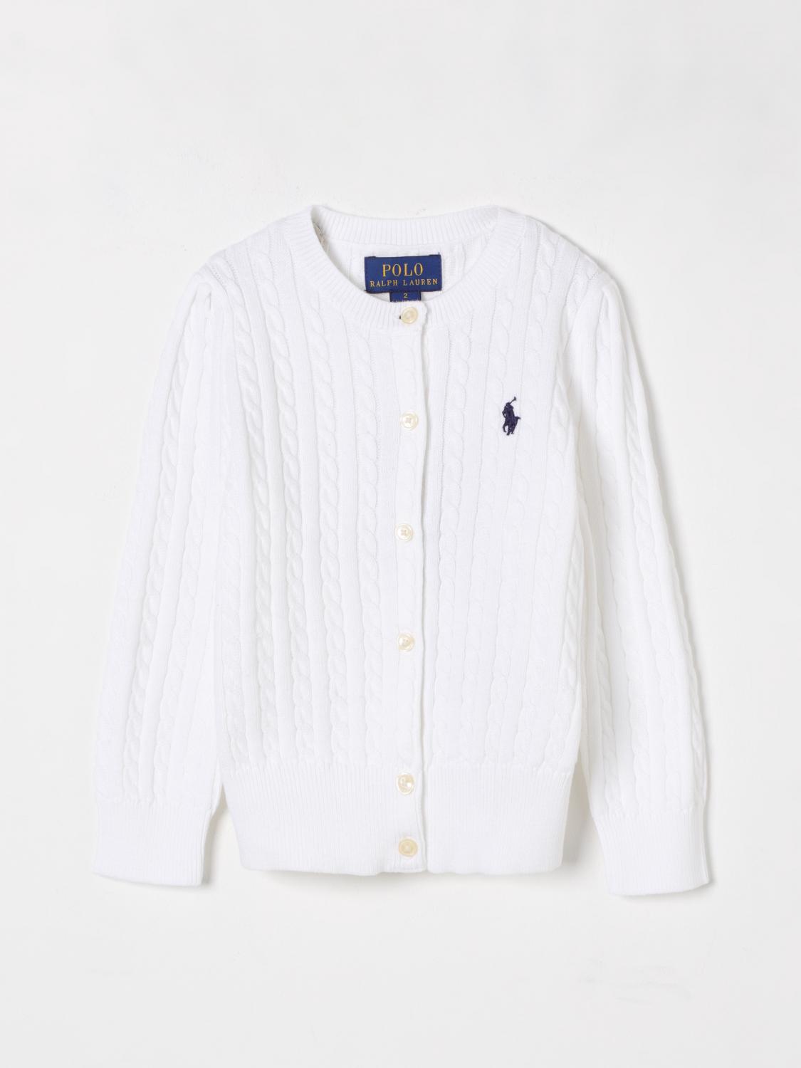 POLO RALPH LAUREN SWEATER: Sweater kids Polo Ralph Lauren, White - Img 1