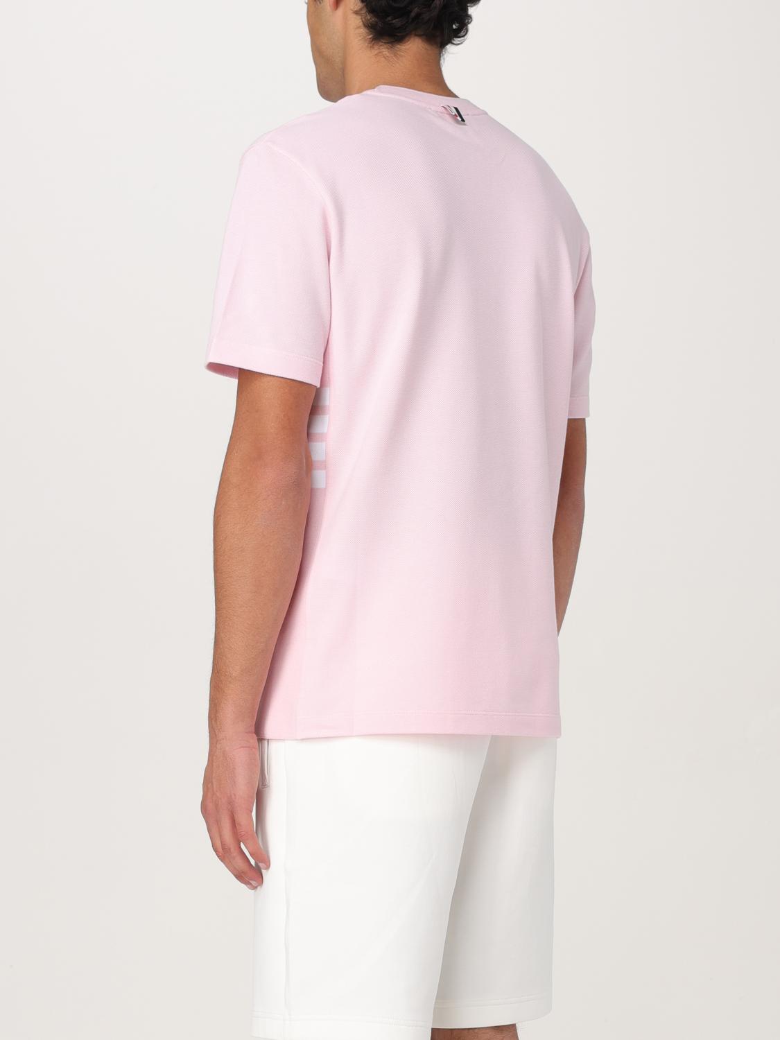 THOM BROWNE CAMISETA: Camiseta de algodón con logo Thom Browne, Rosa - Img 3