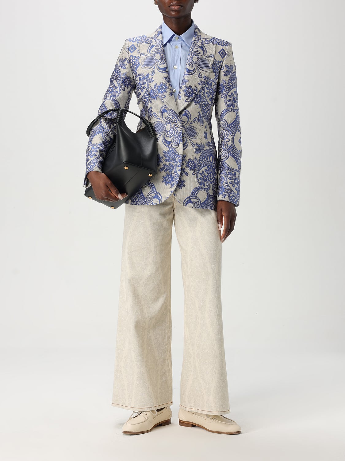ETRO CAMISA: Camisa mujer Etro, Azul Claro - Img 2