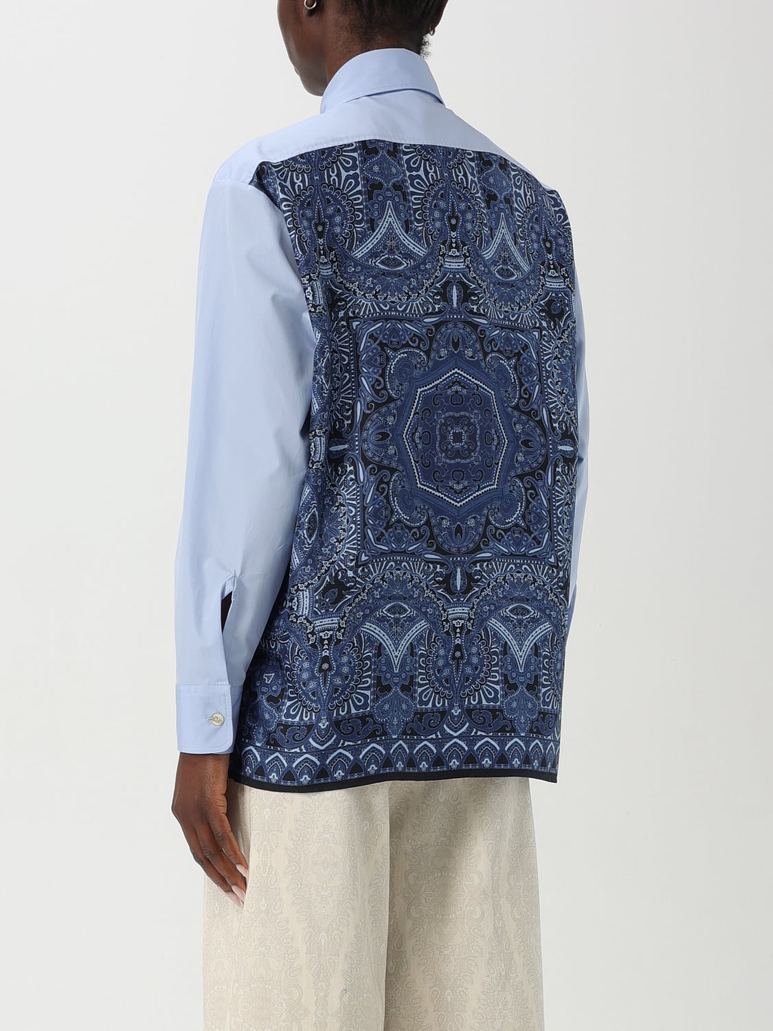 ETRO CAMISA: Camisa mujer Etro, Azul Claro - Img 3