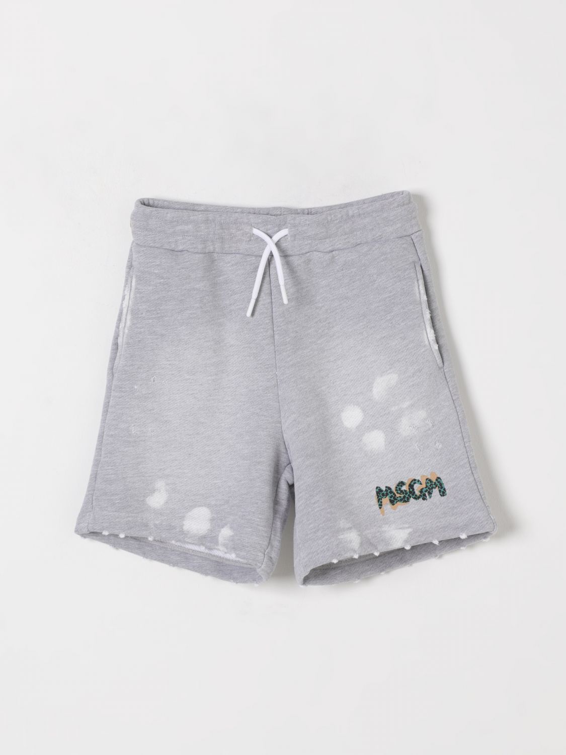 MSGM KIDS SHORTS: Shorts kids MSGM Kids, Grey - Img 1