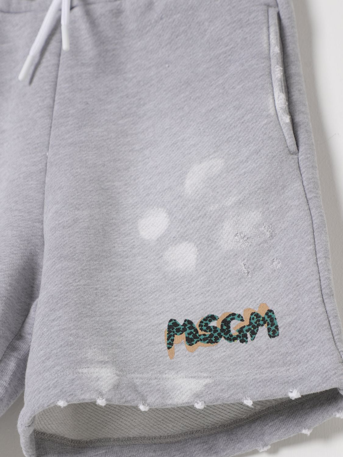 MSGM KIDS ШОРТЫ: Шорты Детское MSGM Kids, Серый - Img 3