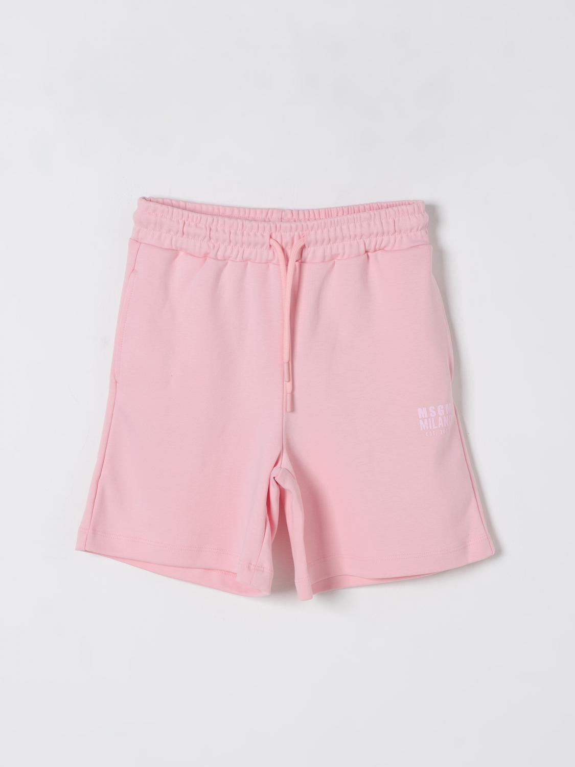 MSGM KIDS PANTALONES CORTOS: Pantalones cortos niños MSGM Kids, Rosa - Img 1