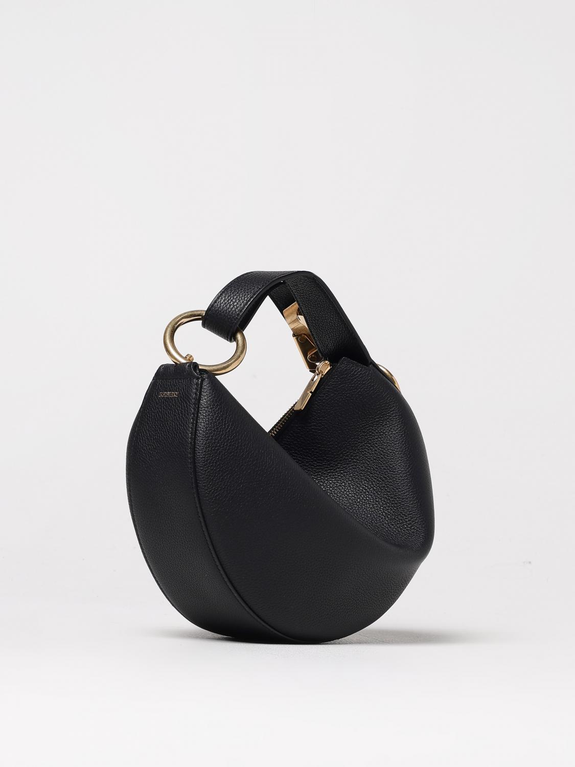 BURBERRY BORSA MINI: Borsa Knight Arc Burberry in pelle a grana, Nero - Img 3