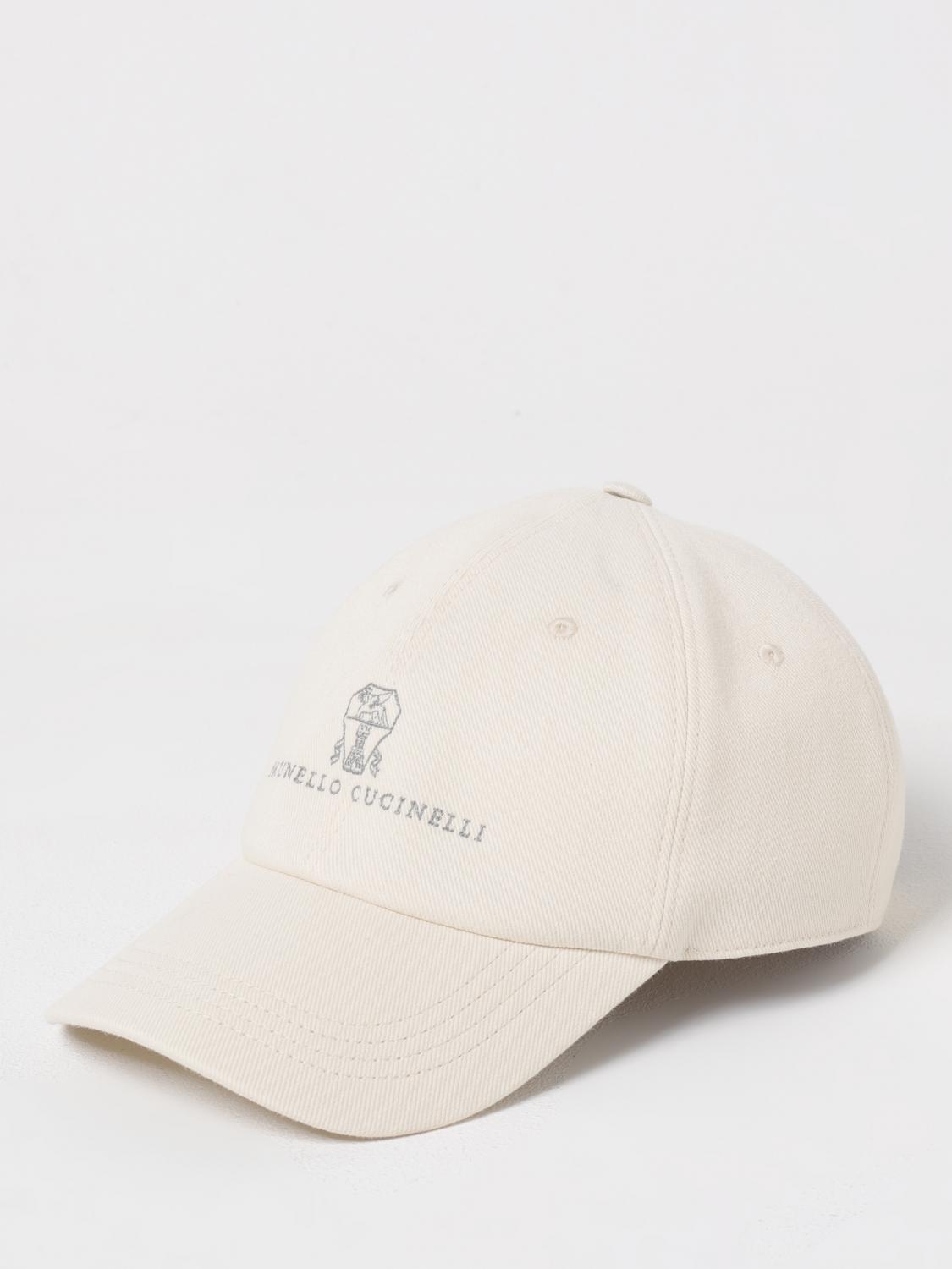 BRUNELLO CUCINELLI HAT: Hat men Brunello Cucinelli, White - Img 1