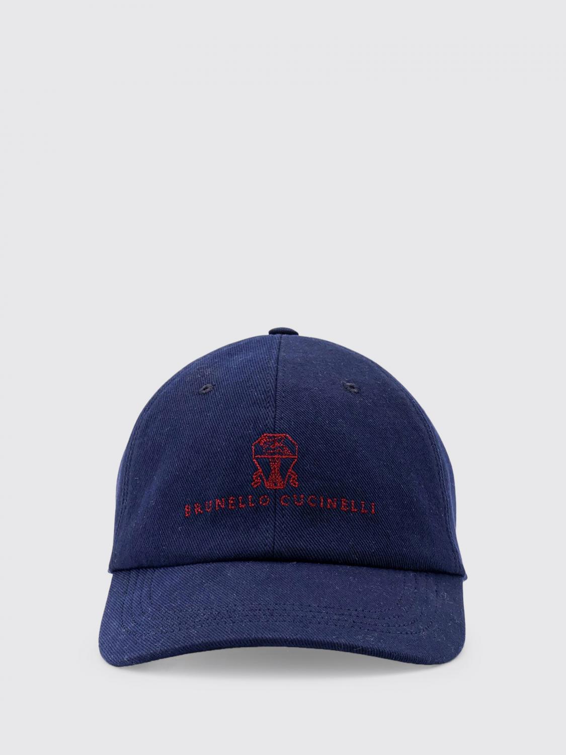 BRUNELLO CUCINELLI GORRO: Gorro hombre Brunello Cucinelli, Azul Oscuro - Img 1