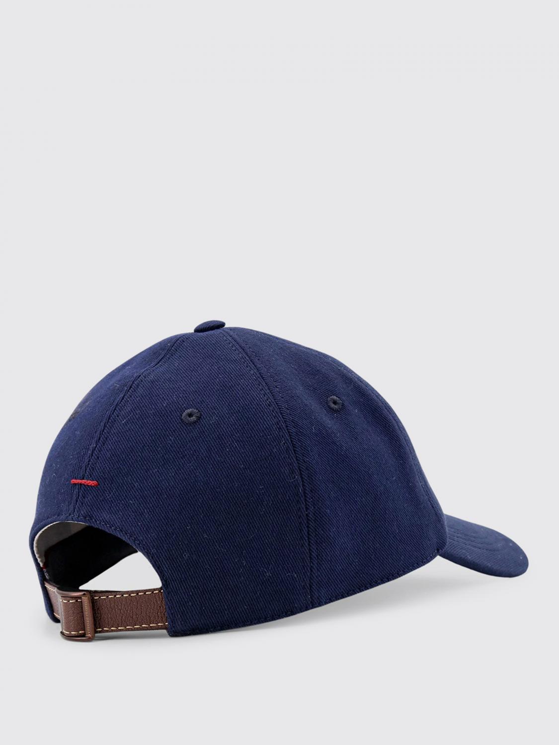 BRUNELLO CUCINELLI GORRO: Gorro hombre Brunello Cucinelli, Azul Oscuro - Img 2