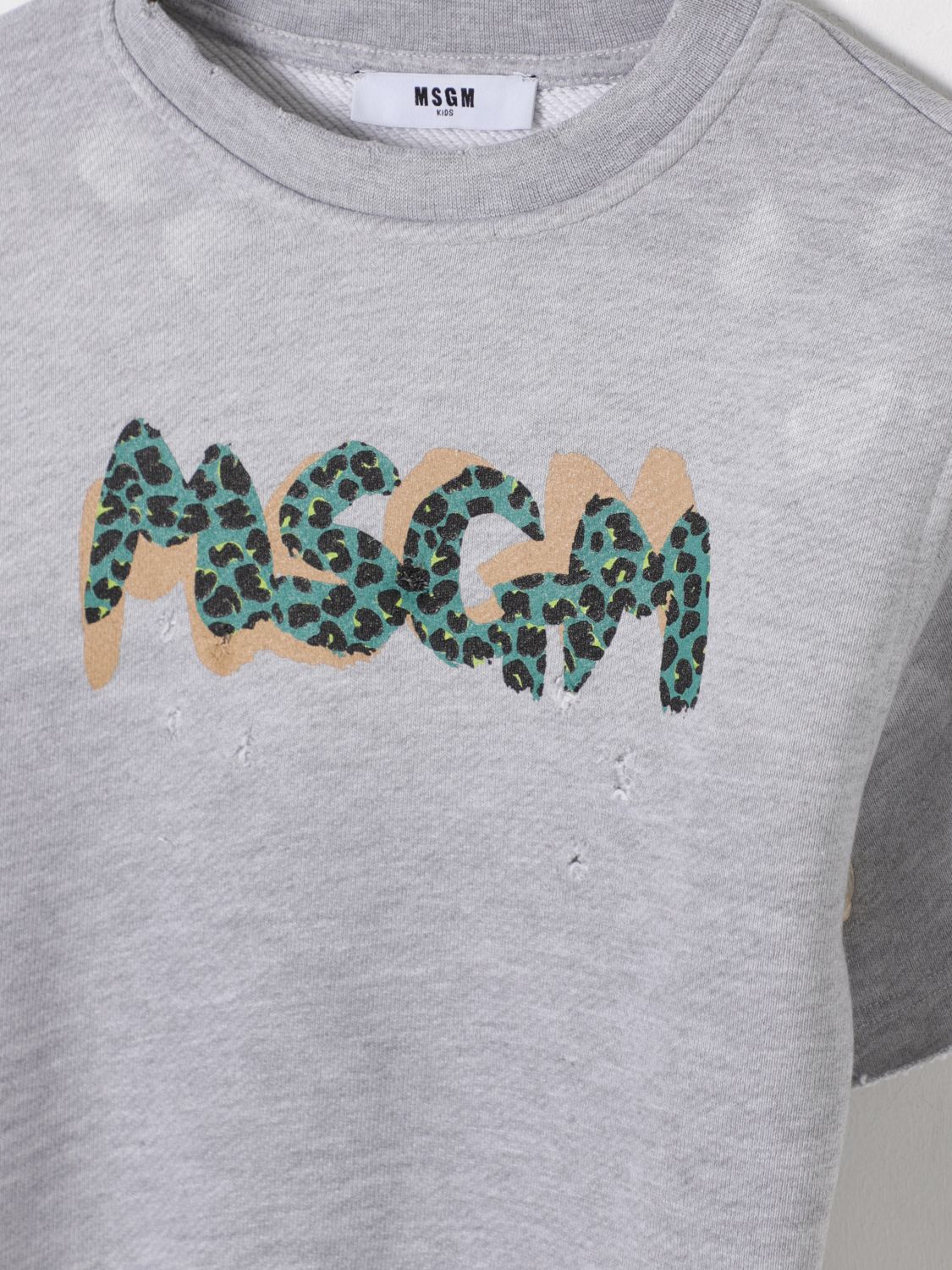 MSGM KIDS 毛衣: 毛衣 儿童 MSGM Kids, 灰色 - Img 3