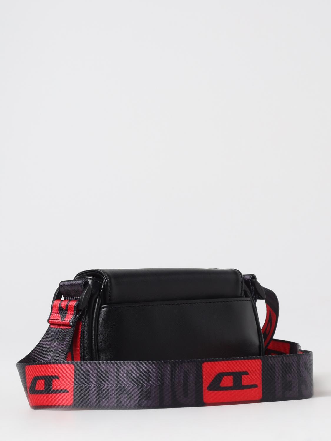 DIESEL BORSA: Borsa a tracolla con cinghia logata Diesel in pelle cruelty-free, Nero - Img 2