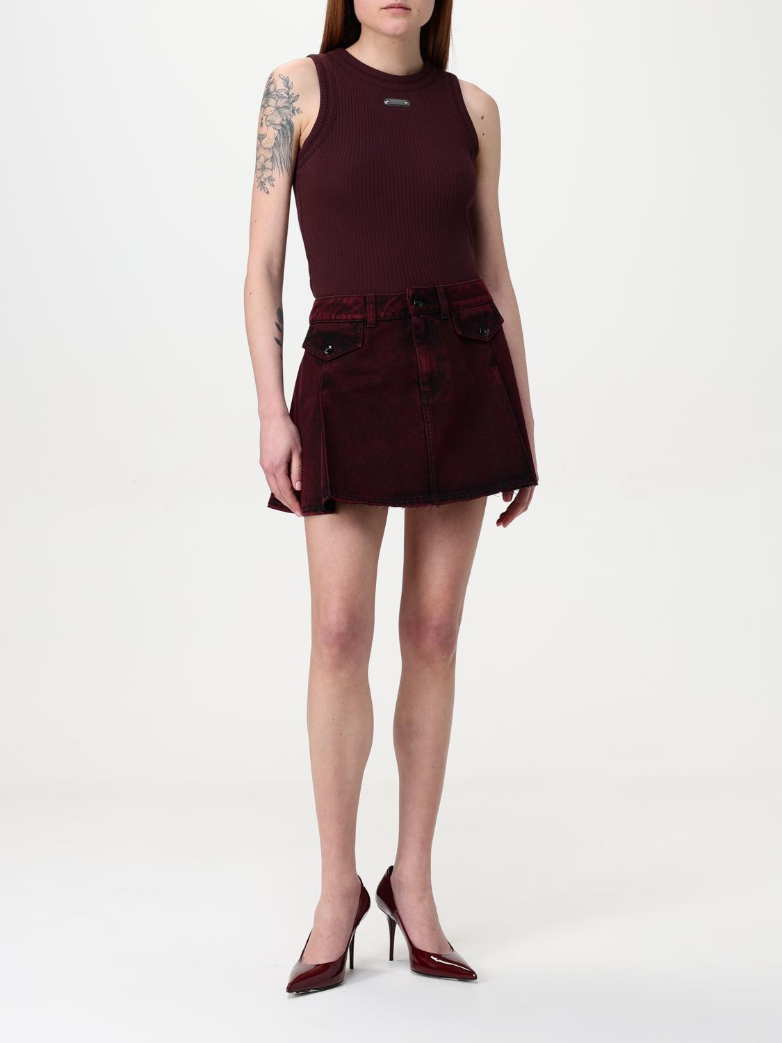 MCQUEEN ROCK: Rock damen McQueen, Rot - Img 2
