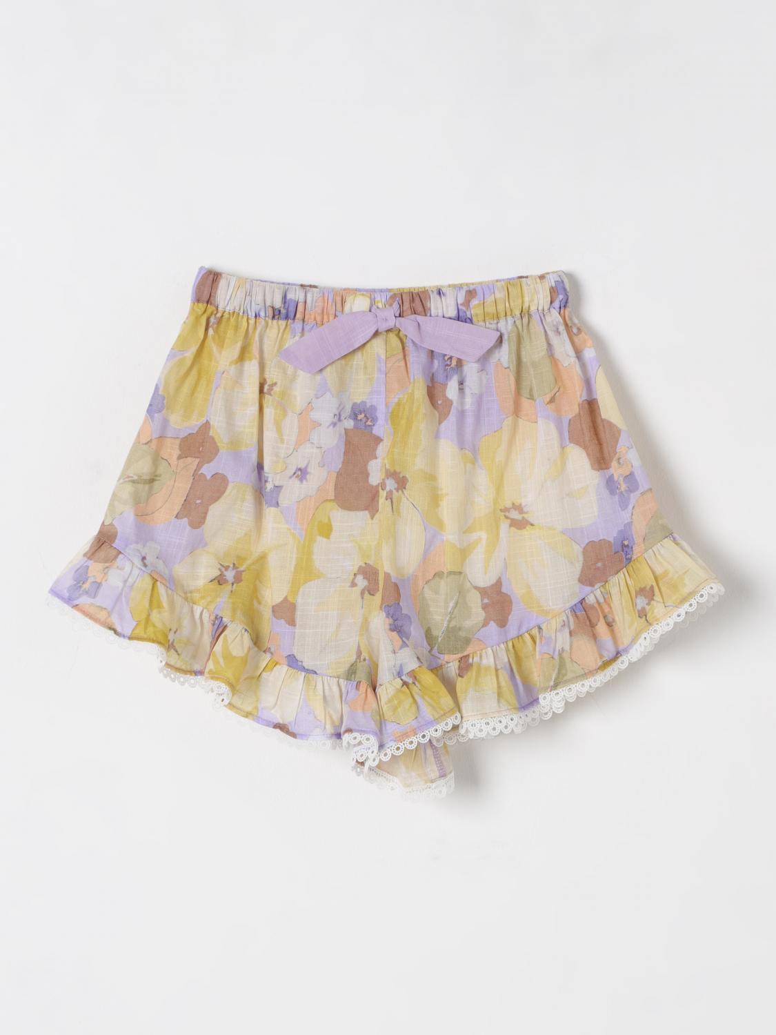 ZIMMERMANN PANTALON COURT: Pantalon court enfant Zimmermann, Violet - Img 1