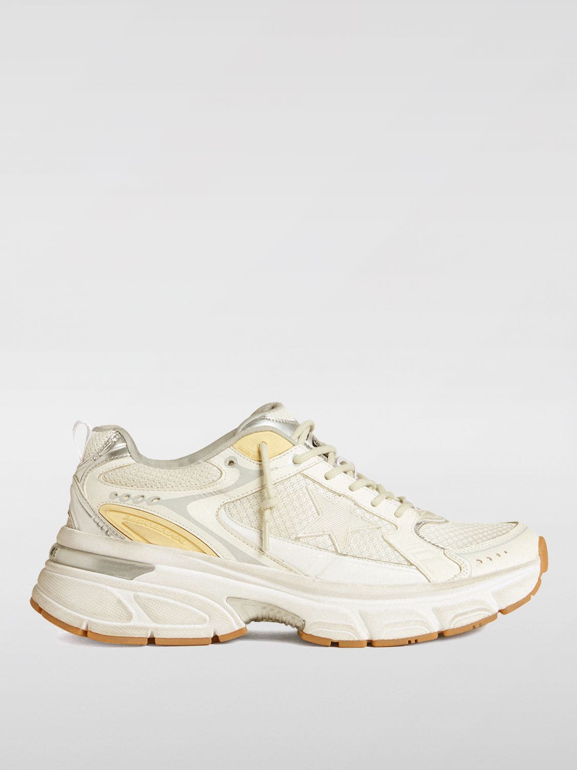 GOLDEN GOOSE SNEAKERS: Shoes men Golden Goose, Yellow Cream - Img 1