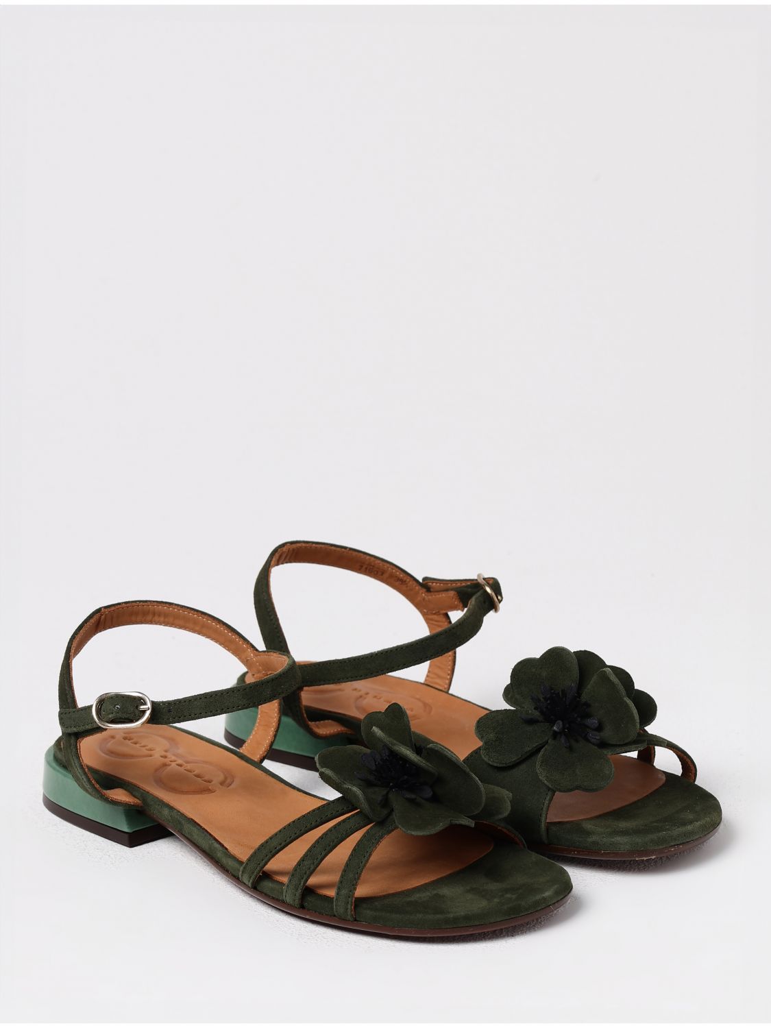 CHIE MIHARA FLAT SANDALS: Flat sandals woman Chie Mihara, Green - Img 2