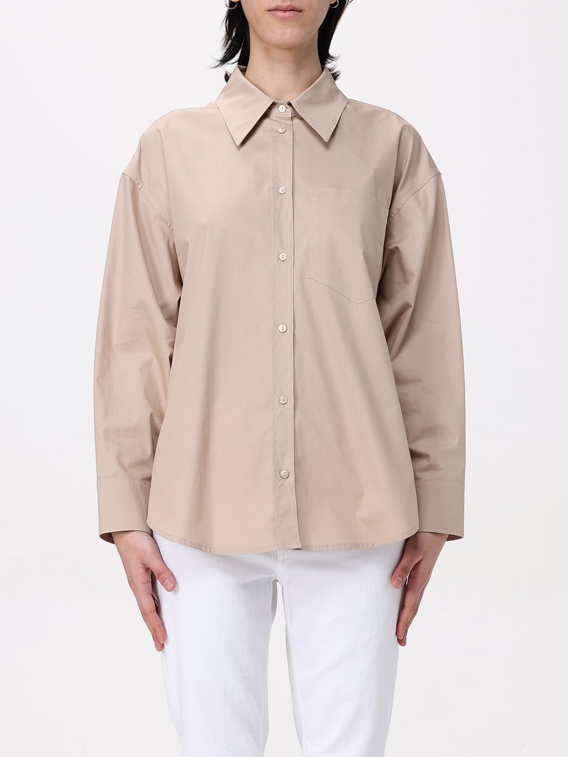 DONDUP HEMDBLUSE: Hemdbluse damen Dondup, Beige - Img 1