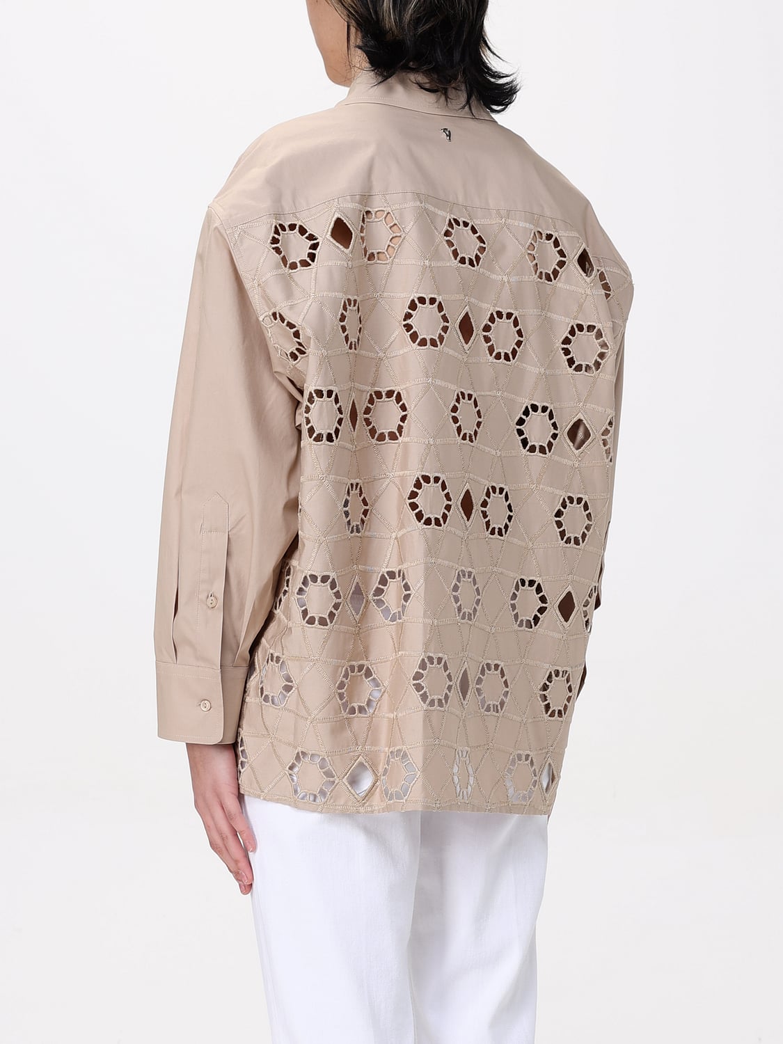 DONDUP HEMDBLUSE: Hemdbluse damen Dondup, Beige - Img 2