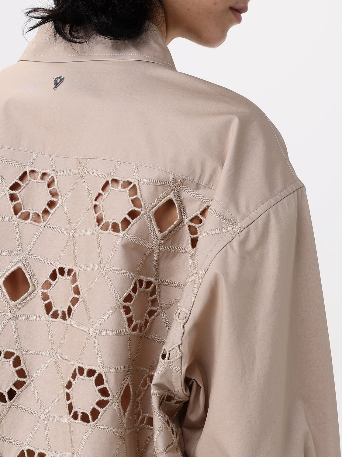 DONDUP HEMDBLUSE: Hemdbluse damen Dondup, Beige - Img 3