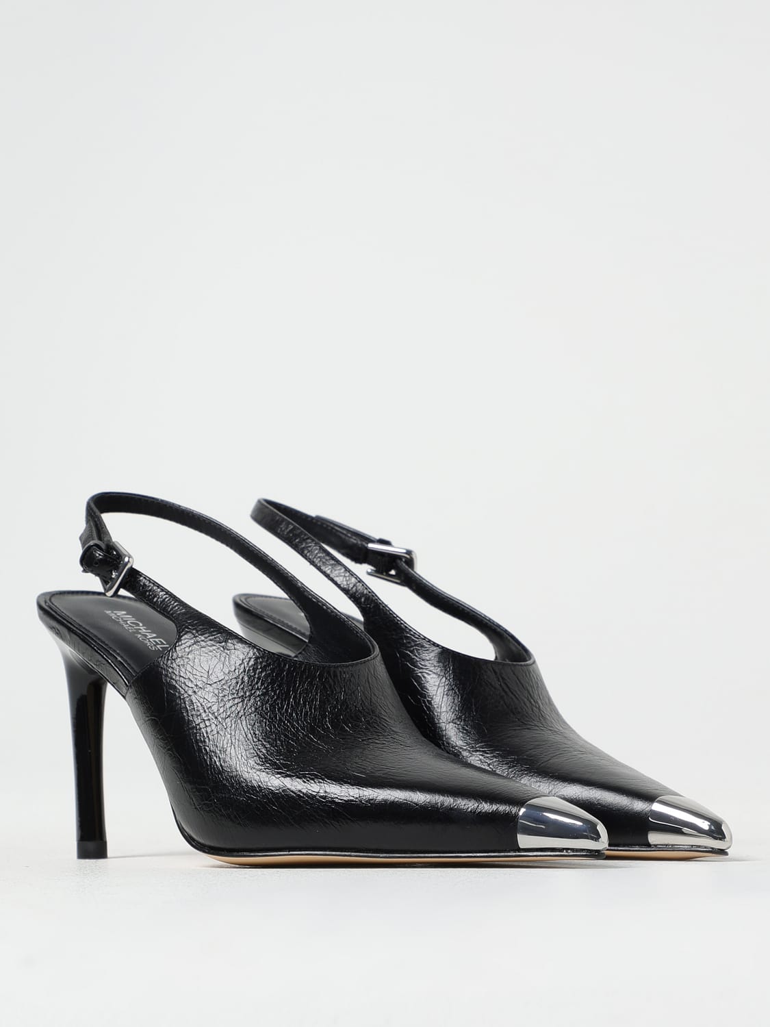 MICHAEL KORS DÉCOLLETÉ: Slingback Kasia Michael Kors in pelle , Nero - Img 2