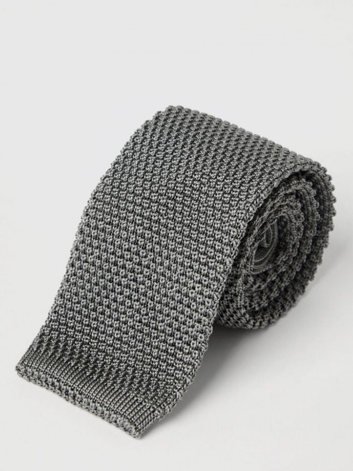 BRUNELLO CUCINELLI KRAWATTE: Krawatte herren Brunello Cucinelli, Grau - Img 1