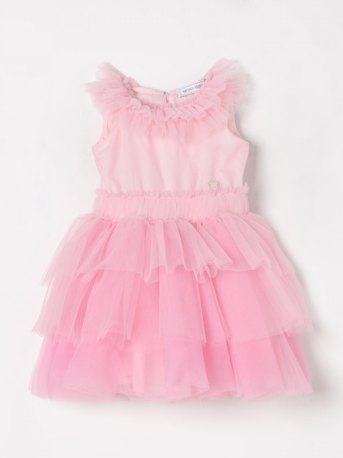 MONNALISA DRESS: Dress kids Monnalisa, Pink - Img 1