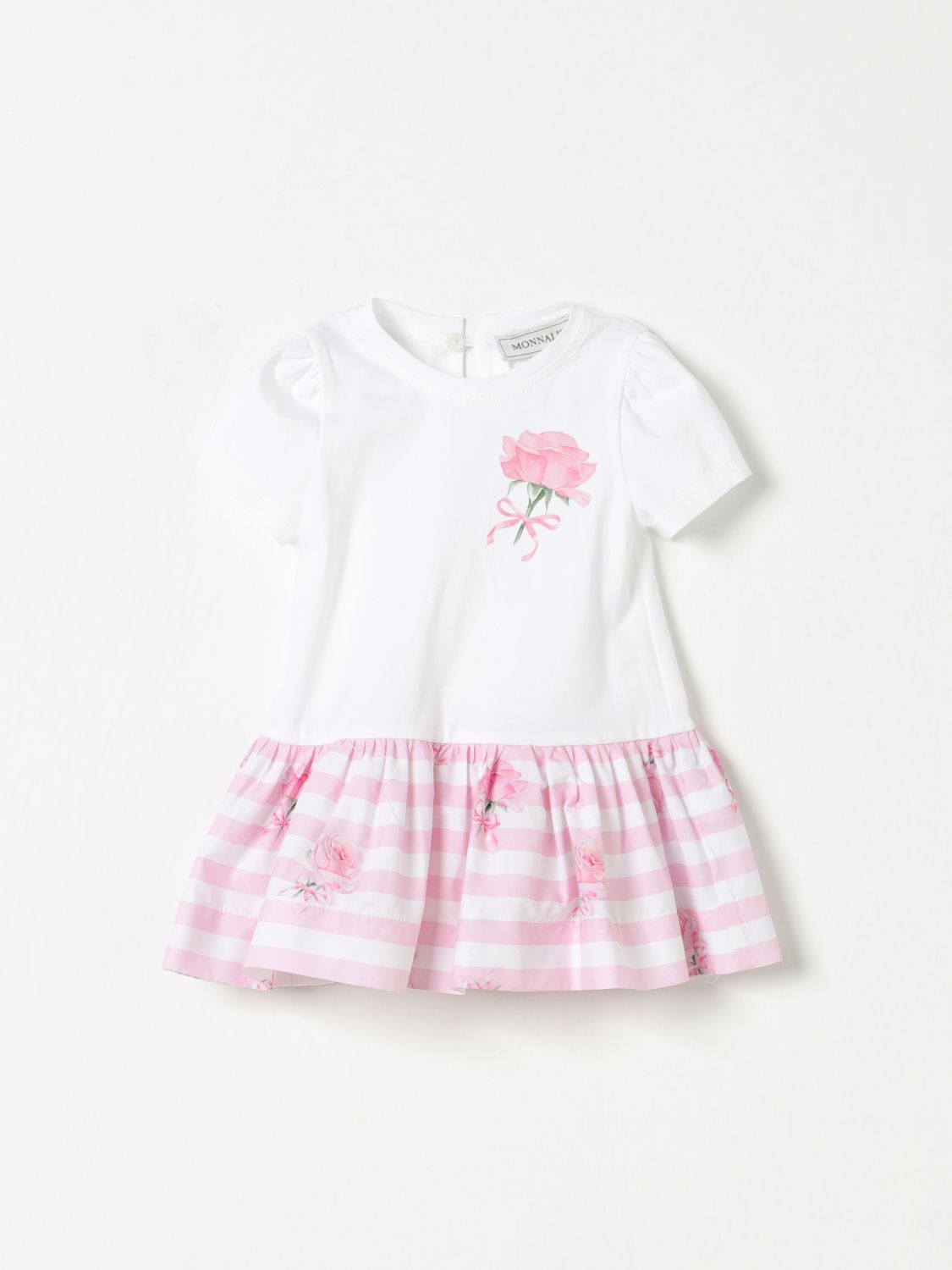 MONNALISA ROMPER: Romper kids Monnalisa, White - Img 1