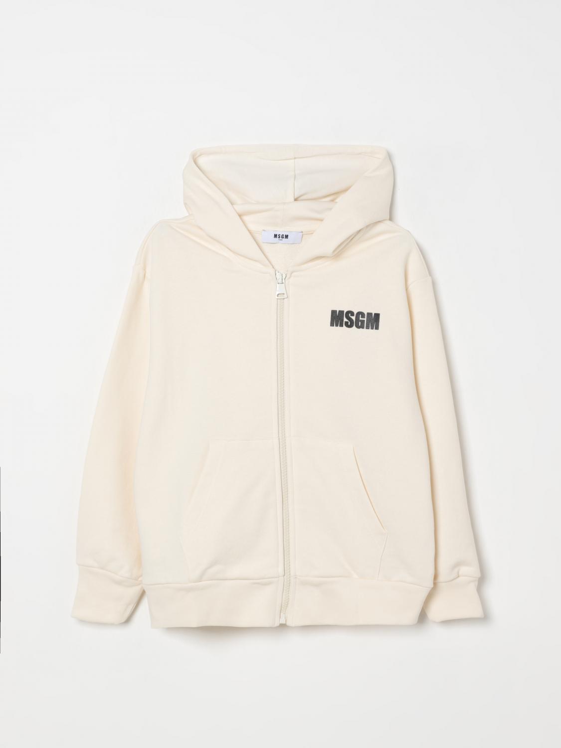 MSGM KIDS PULL: Pull enfant MSGM Kids, Jaune Crème - Img 1