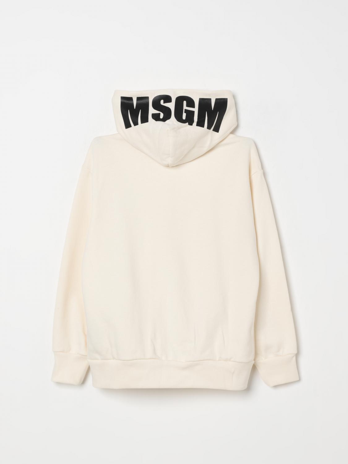 MSGM KIDS PULL: Pull enfant MSGM Kids, Jaune Crème - Img 2