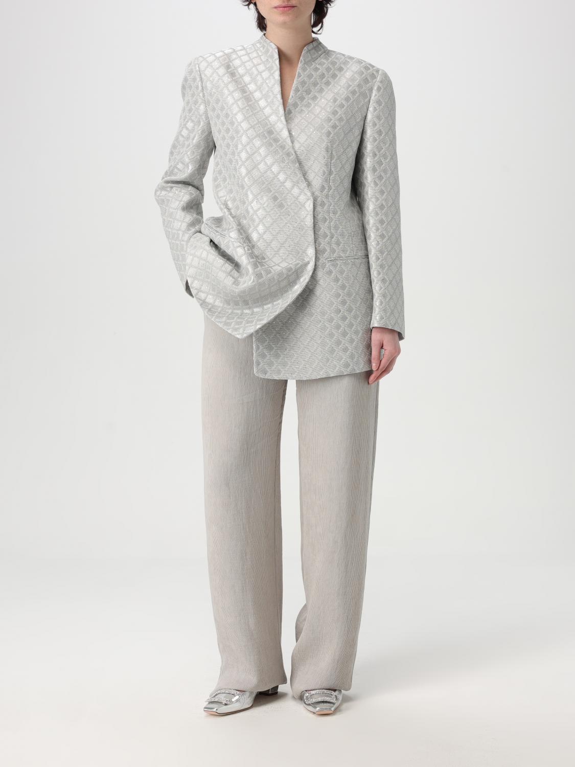 GIORGIO ARMANI JACKET: Jacket woman Giorgio Armani, Grey - Img 2