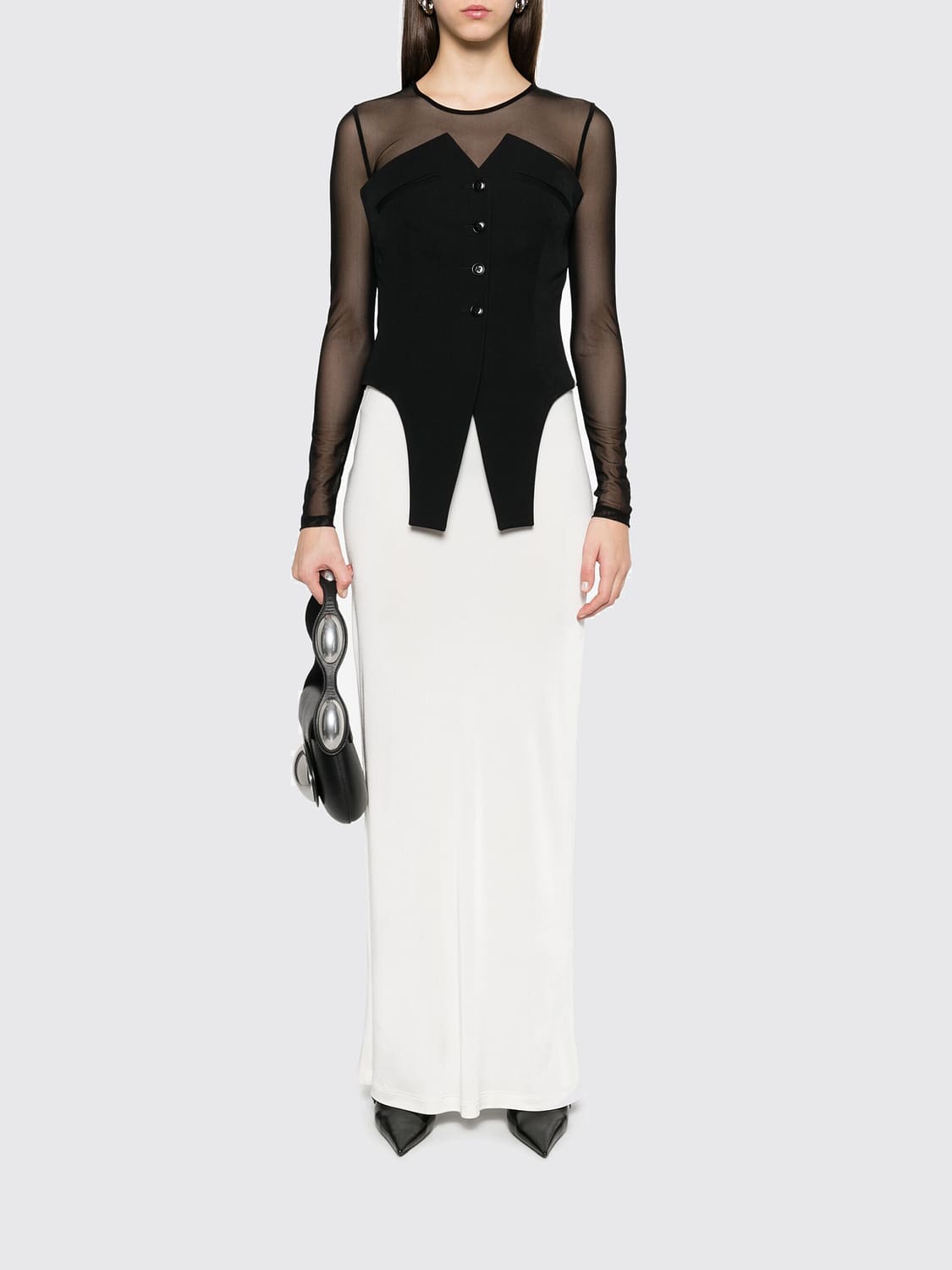 ALEXANDER WANG GILET: Gilet in lana Alexander Wang, Nero - Img 2
