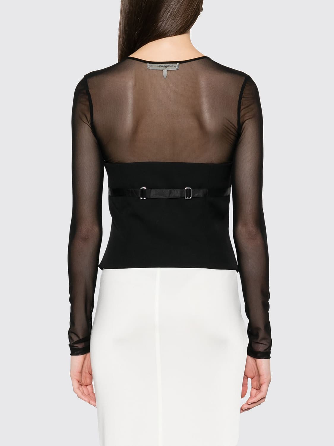 ALEXANDER WANG GILET: Gilet in lana Alexander Wang, Nero - Img 3