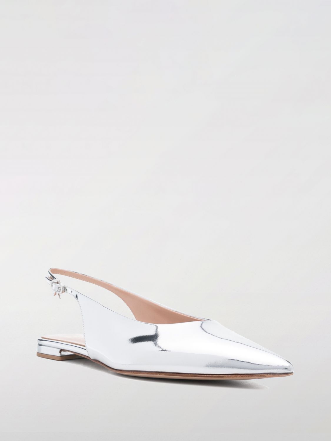 GIANVITO ROSSI FLAT SHOES: Shoes woman Gianvito Rossi, Silver - Img 2