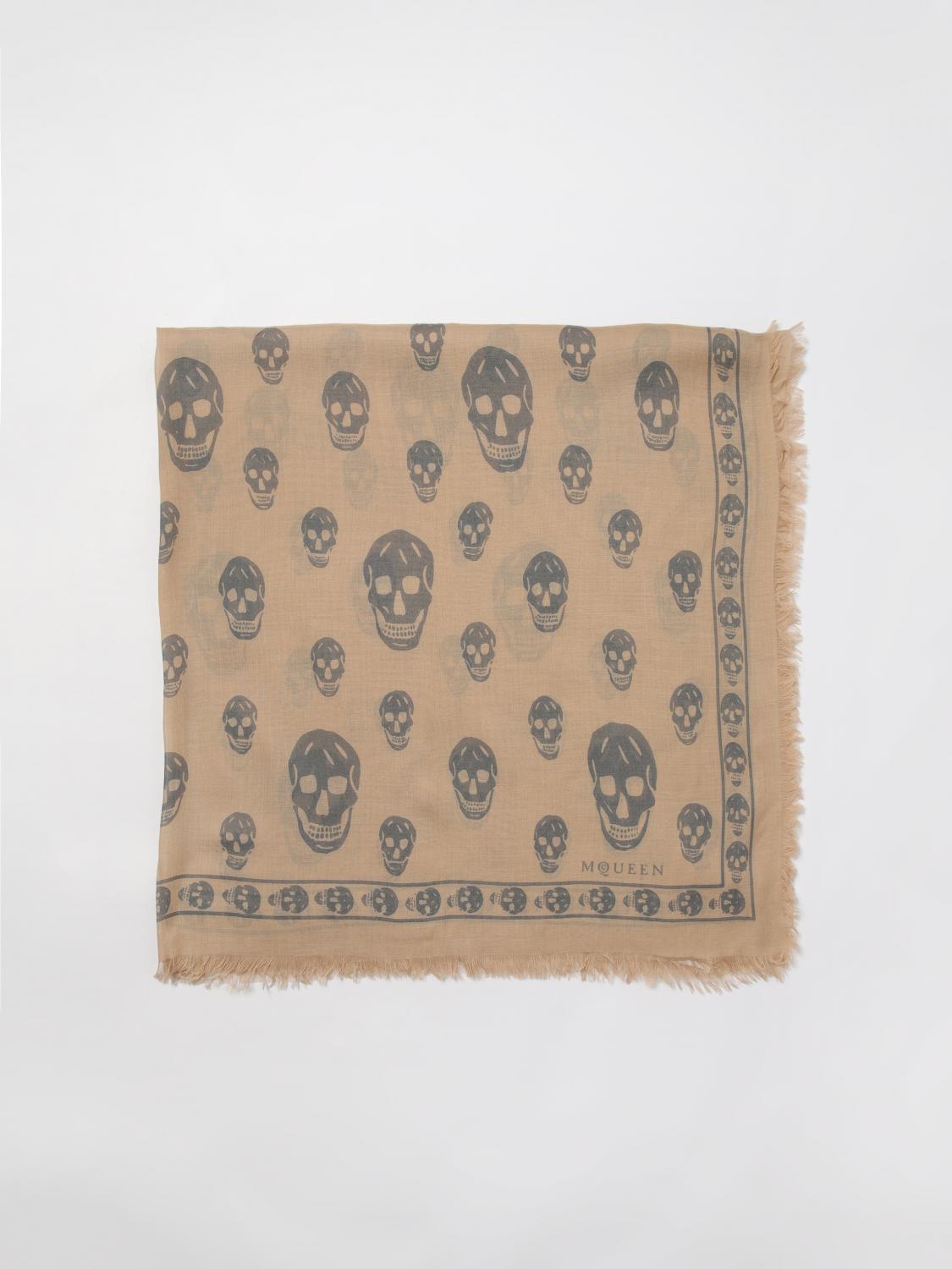 MCQUEEN SCARF: Scarf men McQueen, Beige - Img 1