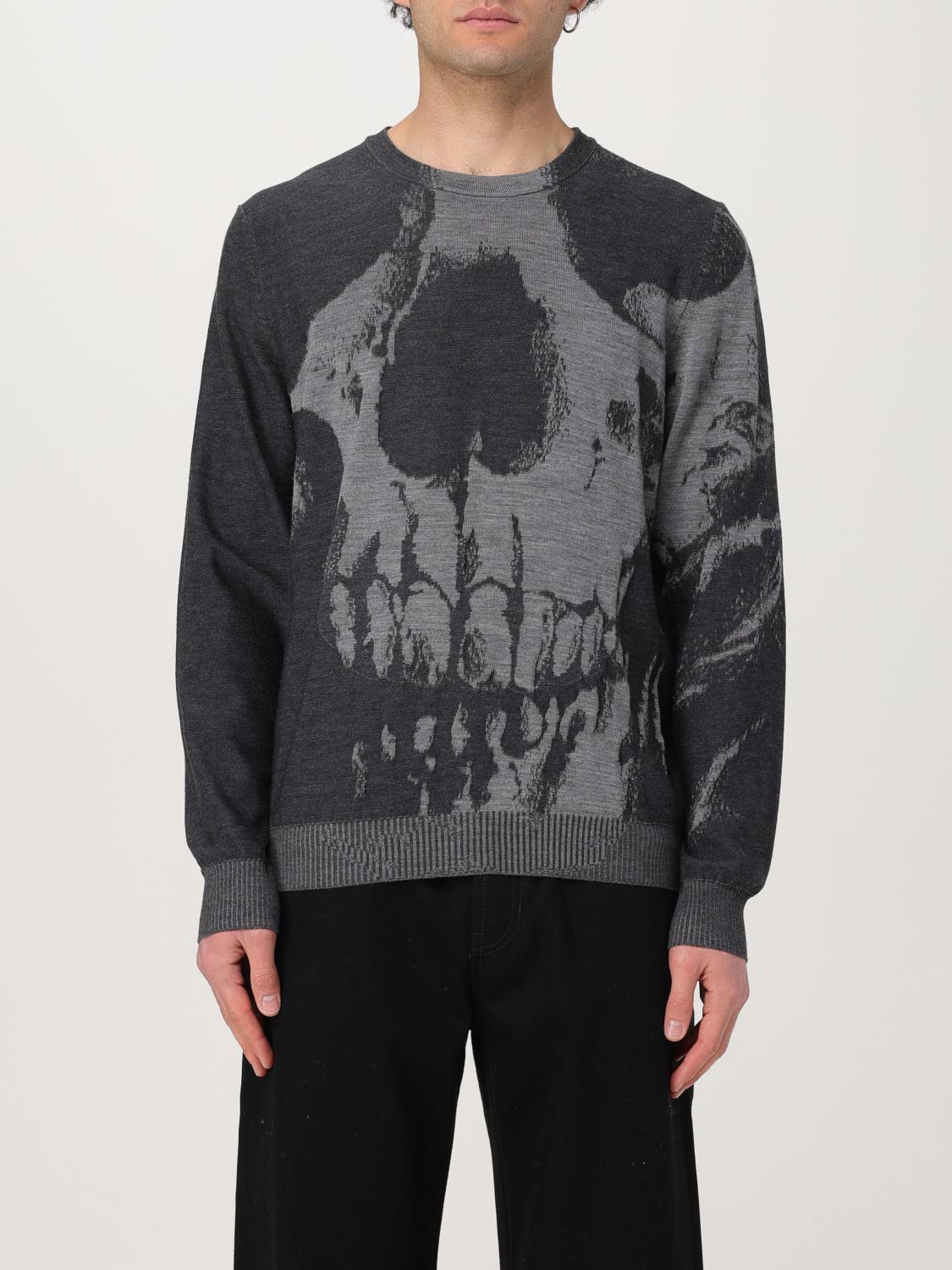 Chemise Homme Alexander McQueen Gris Décontractée - 100% Coton, Tailles XS S M